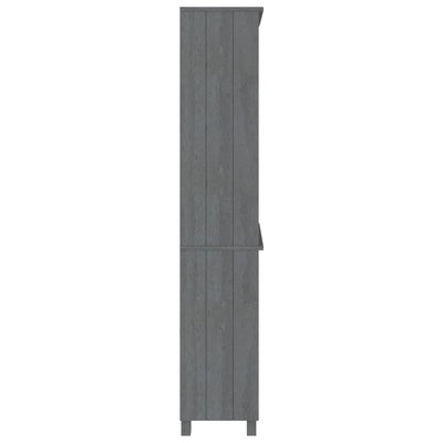 vidaXL Highboard "HAMAR" Solid Wood Pine Dark Grey