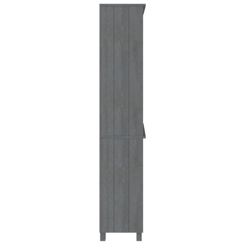 vidaXL Highboard "HAMAR" Solid Wood Pine Dark Grey