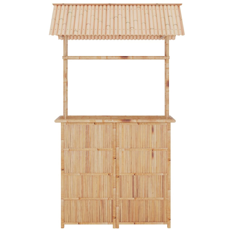 vidaXL 3 Piece Bar Set Bamboo