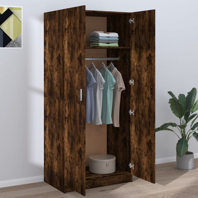 vidaXL Wardrobe Grey Sonoma 80x52x180 cm Engineered Wood