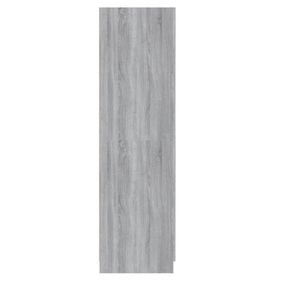 vidaXL Wardrobe Grey Sonoma 80x52x180 cm Engineered Wood