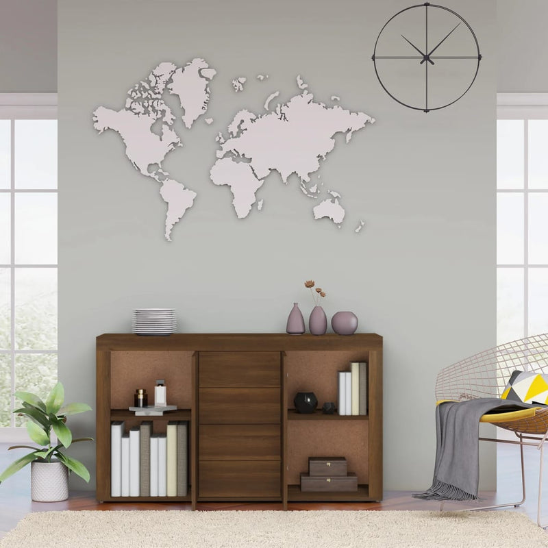 vidaXL Sideboard Grey Sonoma 120x36x69 cm Engineered Wood