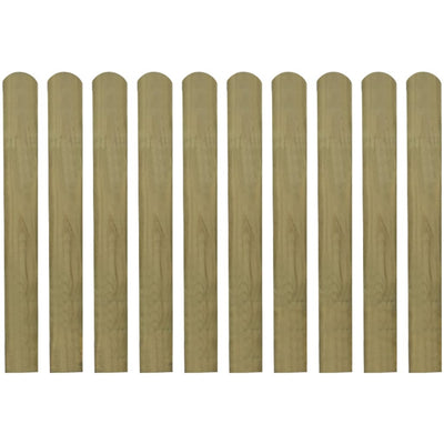 vidaXL 20 pcs Impregnated Fence Slats Wood 100 cm