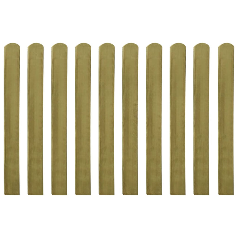 vidaXL 20 pcs Impregnated Fence Slats Wood 100 cm