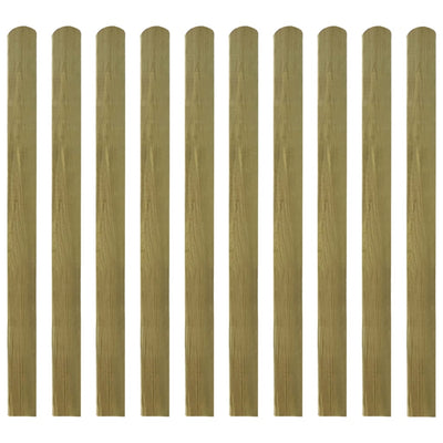 vidaXL 20 pcs Impregnated Fence Slats Wood 100 cm