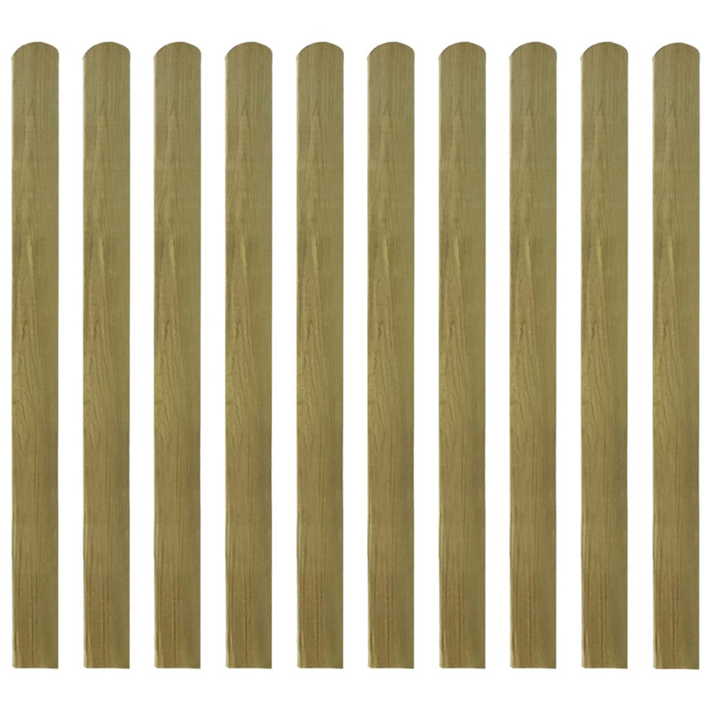 vidaXL 20 pcs Impregnated Fence Slats Wood 100 cm