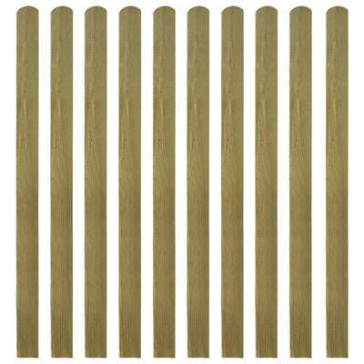 vidaXL 20 pcs Impregnated Fence Slats Wood 100 cm