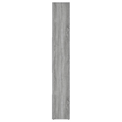 vidaXL Book Cabinet Grey Sonoma 67x24x161 cm Engineered Wood