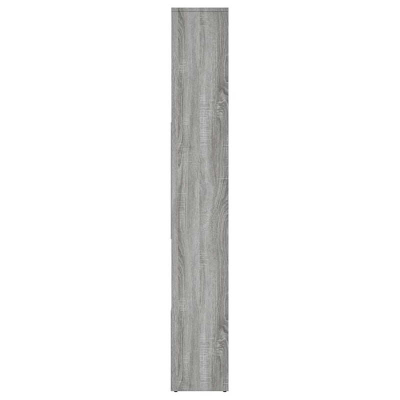 vidaXL Book Cabinet Grey Sonoma 67x24x161 cm Engineered Wood