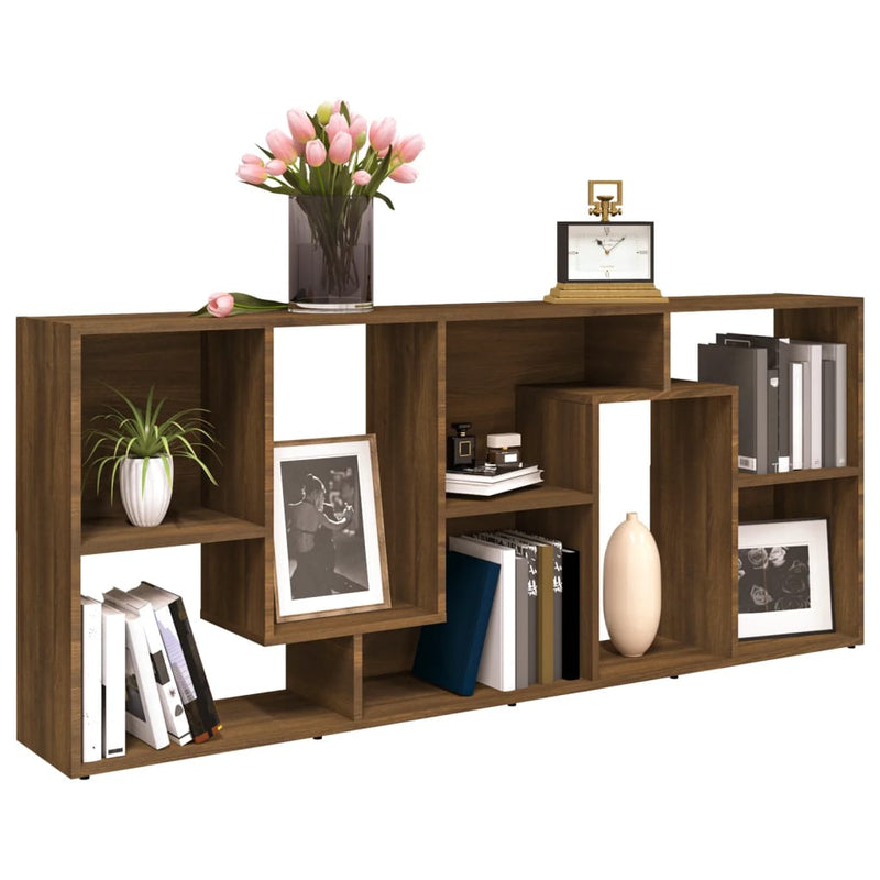 vidaXL Book Cabinet Grey Sonoma 67x24x161 cm Engineered Wood