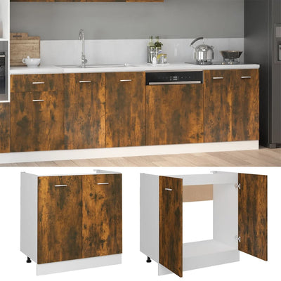 vidaXL Sink Bottom Cabinet Lyon Grey Sonoma 80x46x81.5 cm Engineered Wood