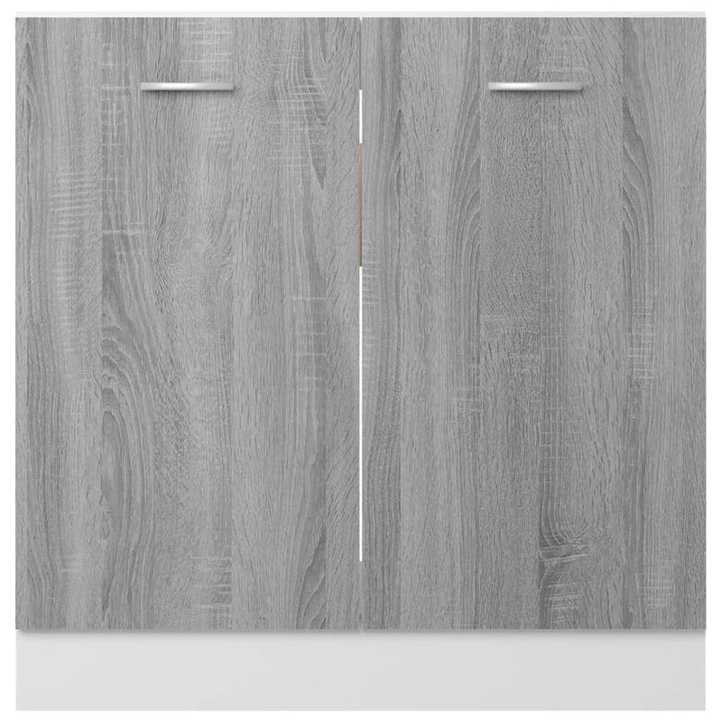 vidaXL Sink Bottom Cabinet Lyon Grey Sonoma 80x46x81.5 cm Engineered Wood