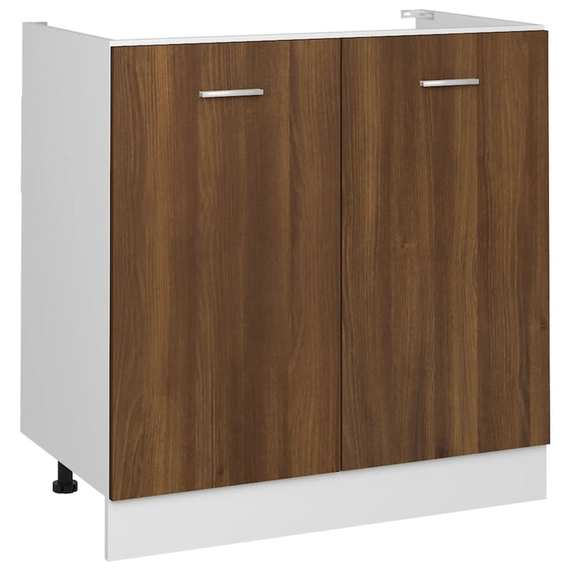 vidaXL Sink Bottom Cabinet Lyon Grey Sonoma 80x46x81.5 cm Engineered Wood
