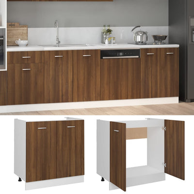 vidaXL Sink Bottom Cabinet Lyon Grey Sonoma 80x46x81.5 cm Engineered Wood