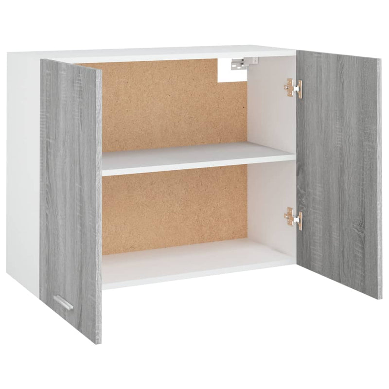 vidaXL Hanging Cabinet Lyon Grey Sonoma 80x31x60 cm Engineered Wood
