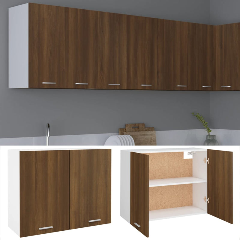 vidaXL Hanging Cabinet Lyon Grey Sonoma 80x31x60 cm Engineered Wood