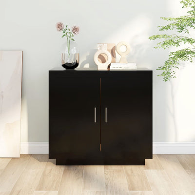 vidaXL Sideboard Black 80x40x75 cm Engineered Wood