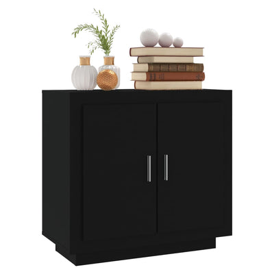 vidaXL Sideboard Black 80x40x75 cm Engineered Wood