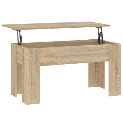 vidaXL Coffee Table Black 101x49x52 cm Engineered Wood