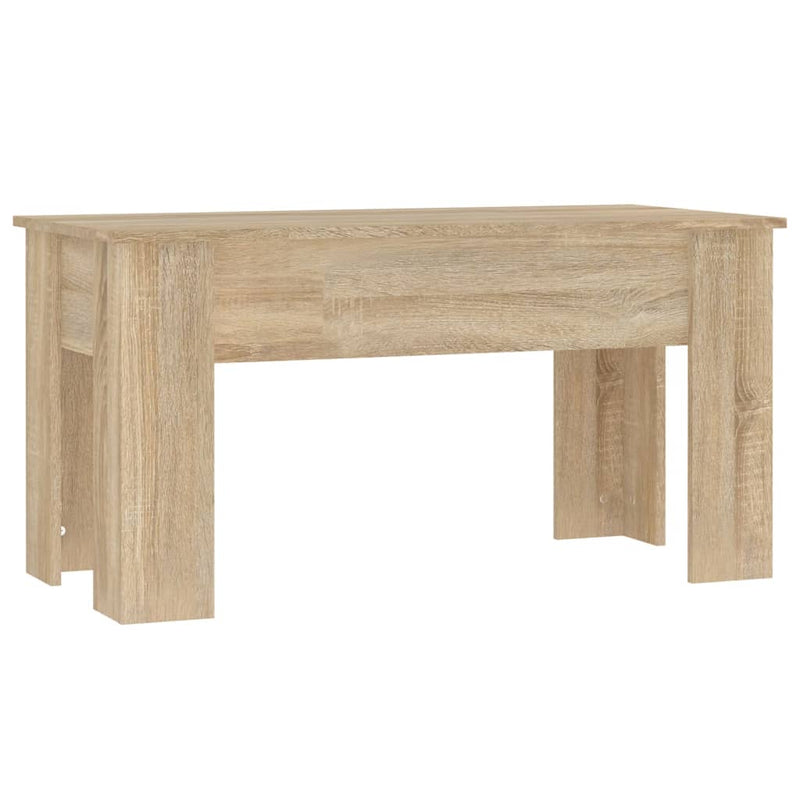 vidaXL Coffee Table Black 101x49x52 cm Engineered Wood