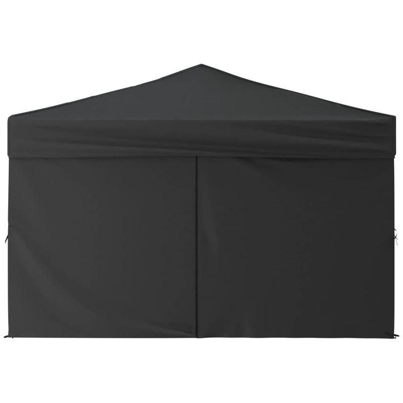 vidaXL Folding Party Tent with Sidewalls Anthracite 3x3 m