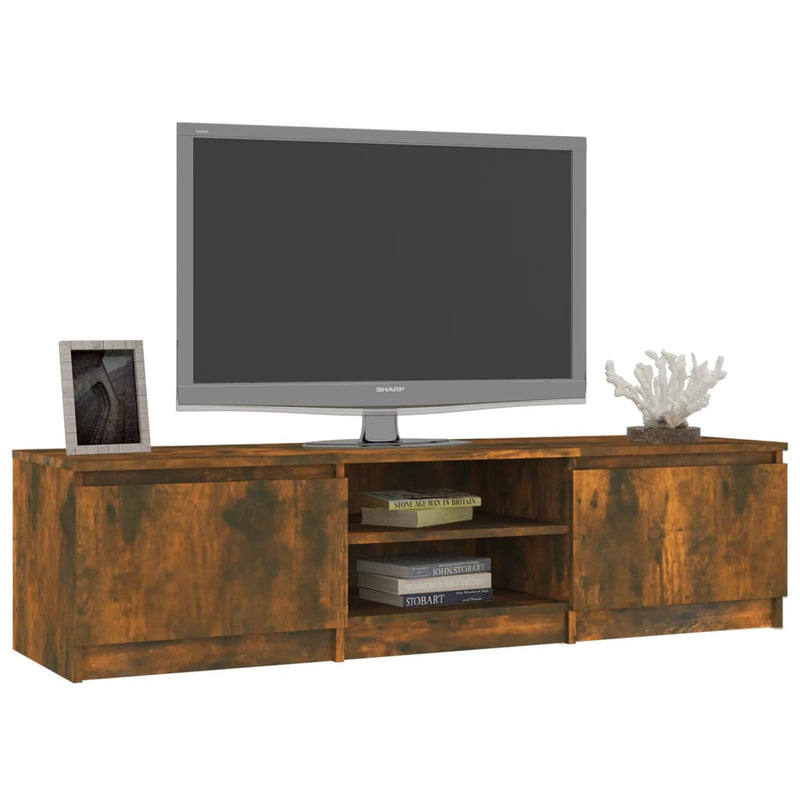vidaXL TV Cabinet Grey Sonoma 140x40x35.5 cm Engineered Wood