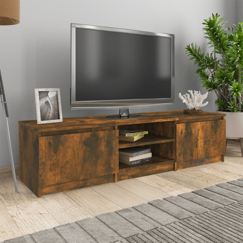 vidaXL TV Cabinet Grey Sonoma 140x40x35.5 cm Engineered Wood