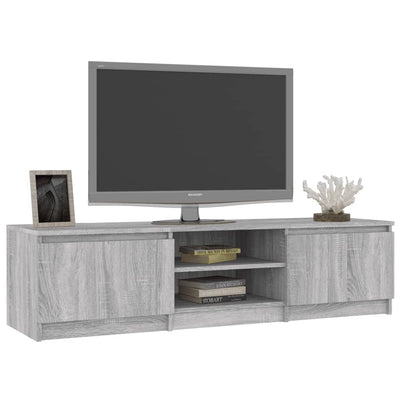 vidaXL TV Cabinet Grey Sonoma 140x40x35.5 cm Engineered Wood