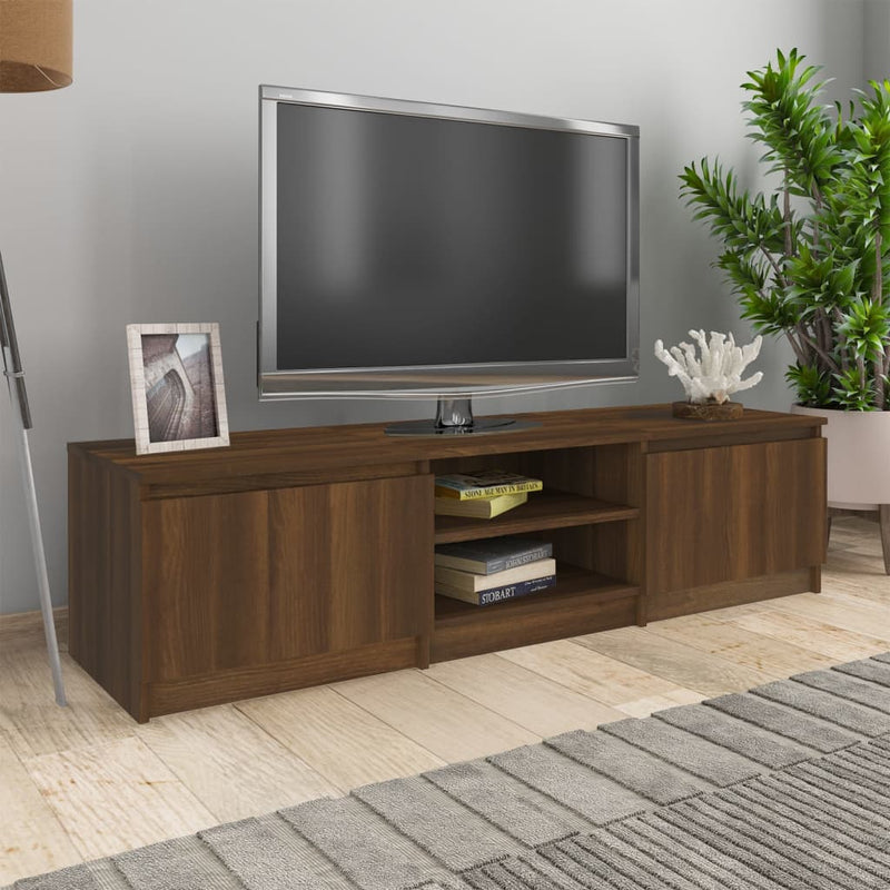 vidaXL TV Cabinet Grey Sonoma 140x40x35.5 cm Engineered Wood