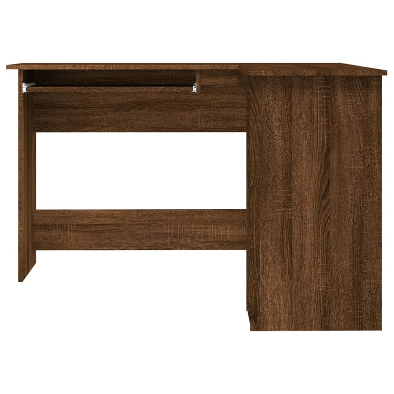 vidaXL Corner Desk Grey Sonoma 120x140x75 cm Engineered Wood