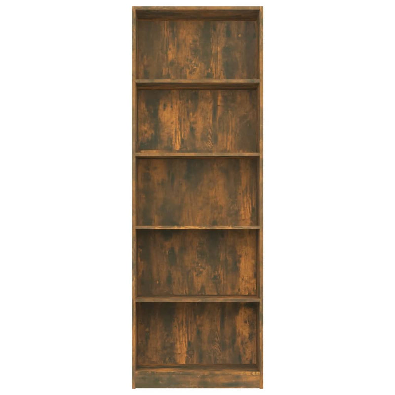 vidaXL 5-Tier Book Cabinet Grey Sonoma 40x24x175 cm Engineered Wood
