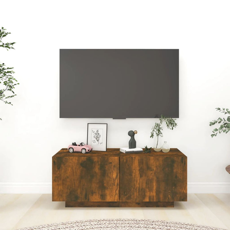 vidaXL TV Cabinet Grey Sonoma 100x35x40 cm Engineered Wood