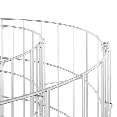 vidaXL Circular Gabion Pole Galvanised Steel Ø50x50 cm