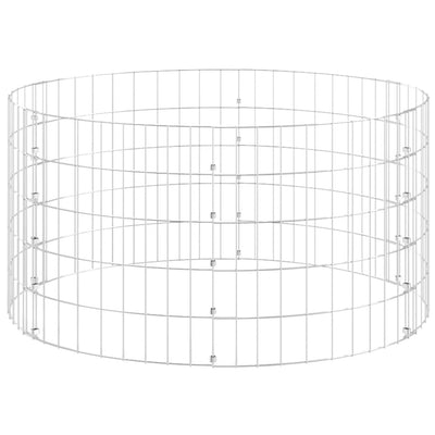 vidaXL Circular Gabion Pole Galvanised Steel Ø50x50 cm