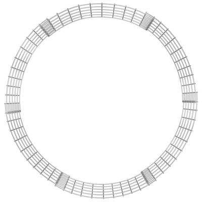 vidaXL Circular Gabion Pole Galvanised Steel Ø50x50 cm