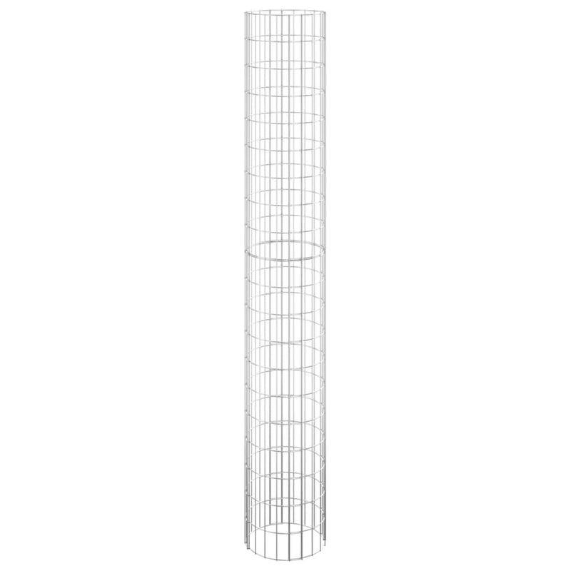 vidaXL Circular Gabion Raised Beds 4 pcs Ø30x50/100/150/200 cm