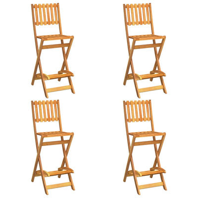 vidaXL 5 Piece Outdoor Bar Set Solid Wood Acacia