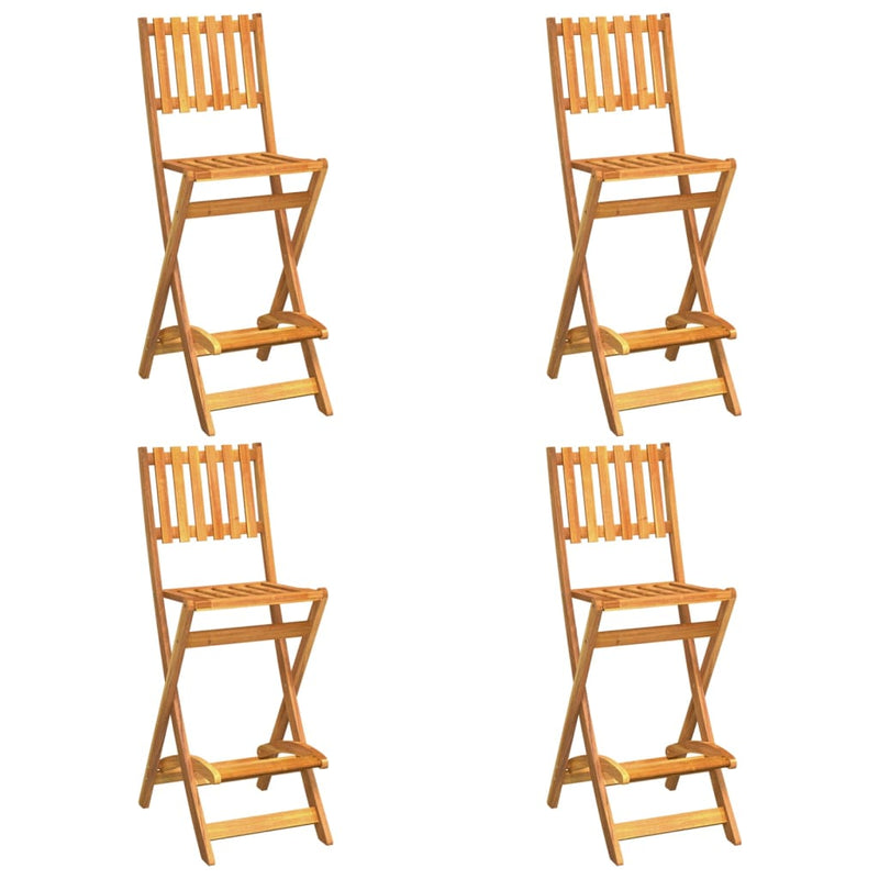 vidaXL 5 Piece Outdoor Bar Set Solid Wood Acacia