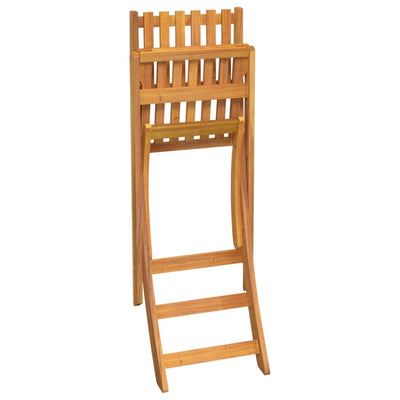vidaXL 5 Piece Outdoor Bar Set Solid Wood Acacia