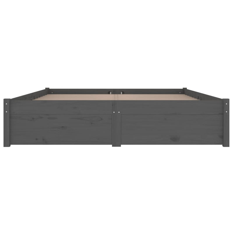 vidaXL Bed Frame without Mattress with Drawers White 135x190 cm