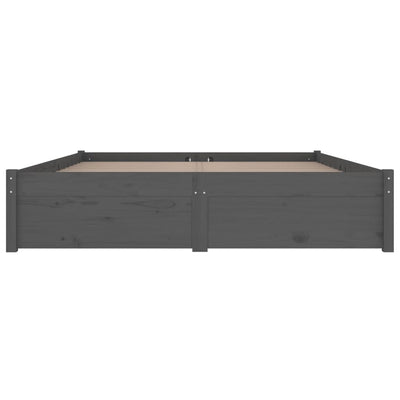vidaXL Bed Frame without Mattress with Drawers Black 150x200 cm