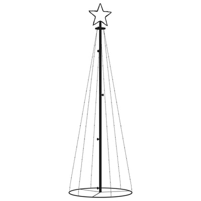 vidaXL Christmas Cone Tree Cold White 108 LEDs 70x180 cm