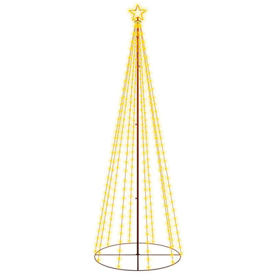 vidaXL Christmas Cone Tree Warm White 310 LEDs 100x300 cm