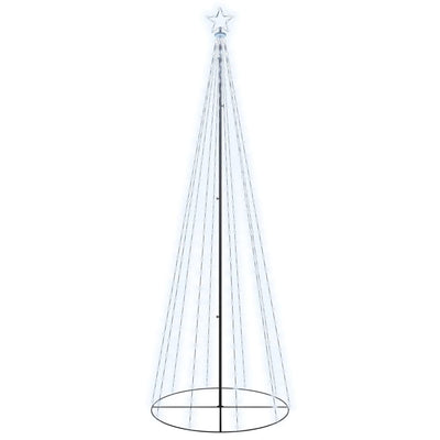 vidaXL Christmas Cone Tree Cold White 310 LEDs 100x300 cm