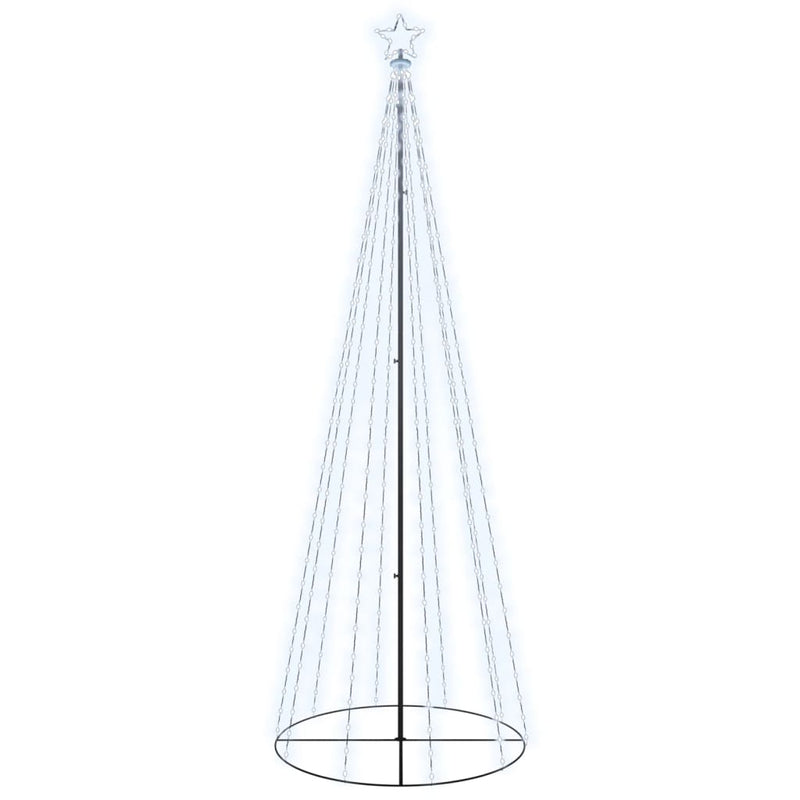 vidaXL Christmas Cone Tree Cold White 310 LEDs 100x300 cm