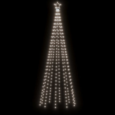 vidaXL Christmas Cone Tree Cold White 310 LEDs 100x300 cm