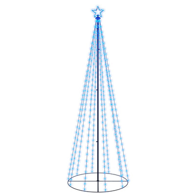 vidaXL Christmas Cone Tree Blue 310 LEDs 100x300 cm
