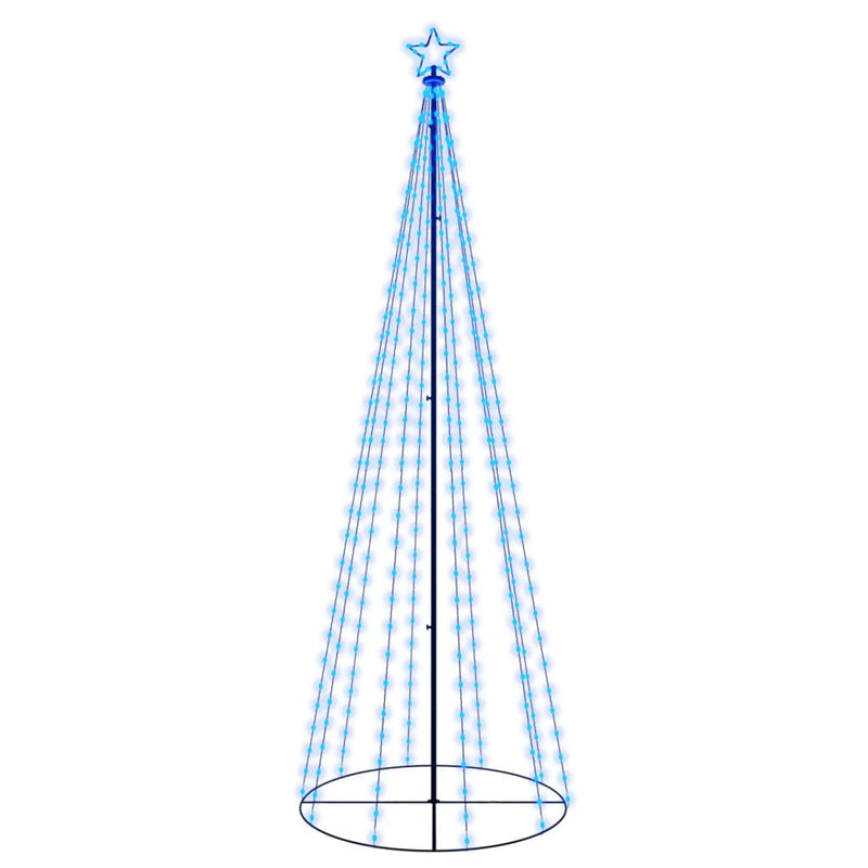 vidaXL Christmas Cone Tree Blue 310 LEDs 100x300 cm