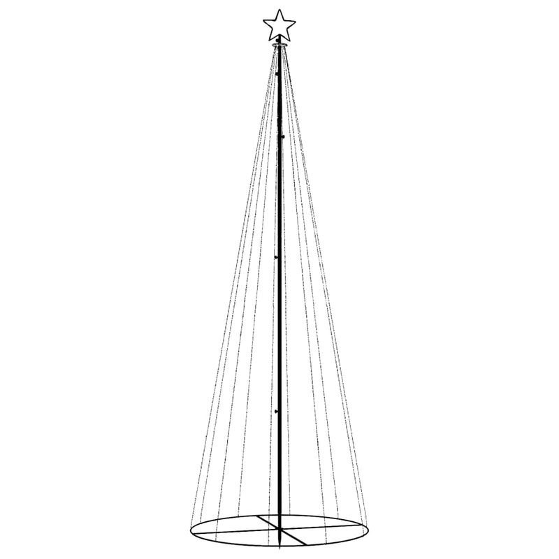 vidaXL Christmas Cone Tree Blue 310 LEDs 100x300 cm