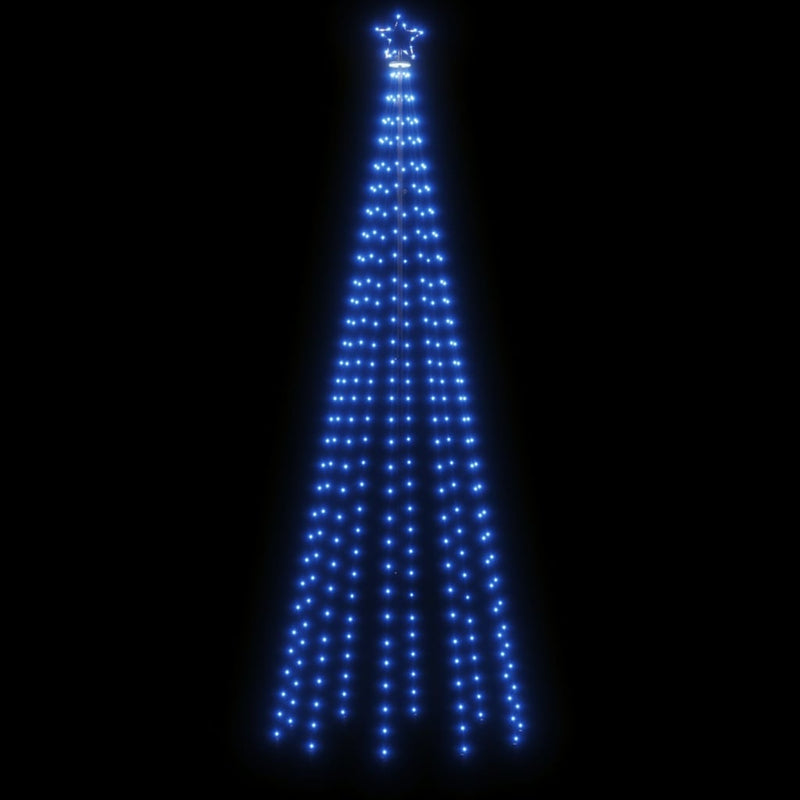 vidaXL Christmas Cone Tree Blue 310 LEDs 100x300 cm